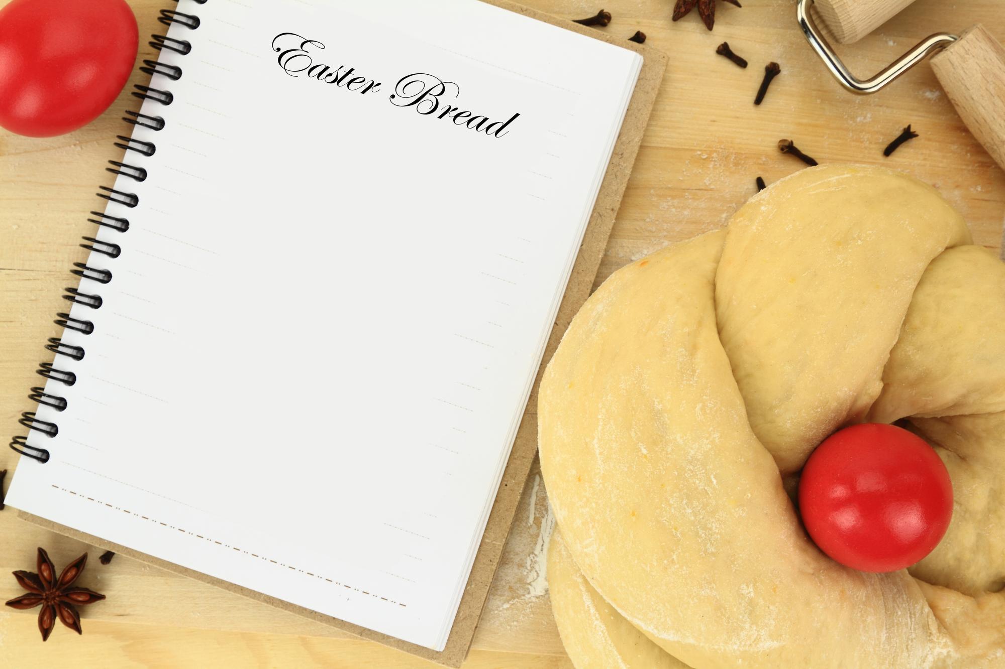 Recipe cards and chef notes on table